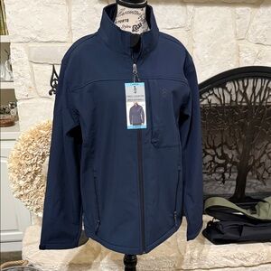 Free Country Navy Men's Full-Zip Windbreaker Jacket